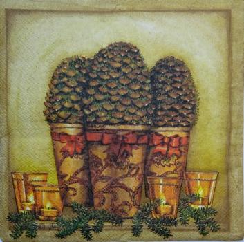 130 Christmas Flowers - 3-ply - Ambiente